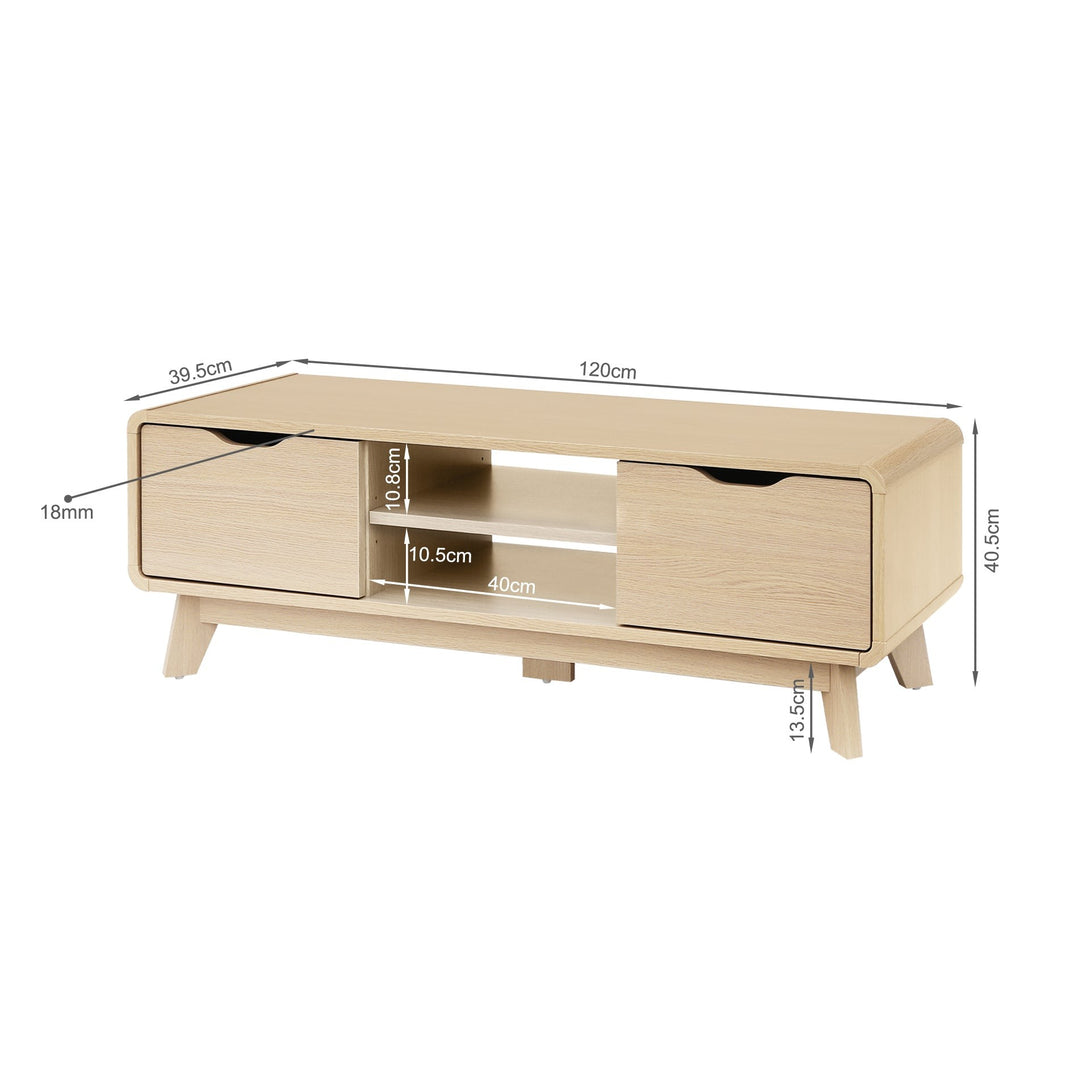 Fredy 1.2m Entertainment Unit - Oak