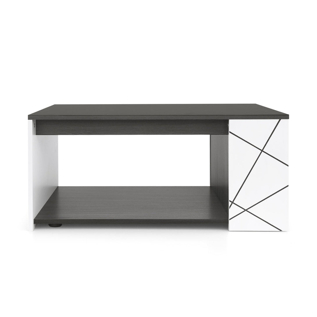 Dustin Coffee Table - Oak Grey + White