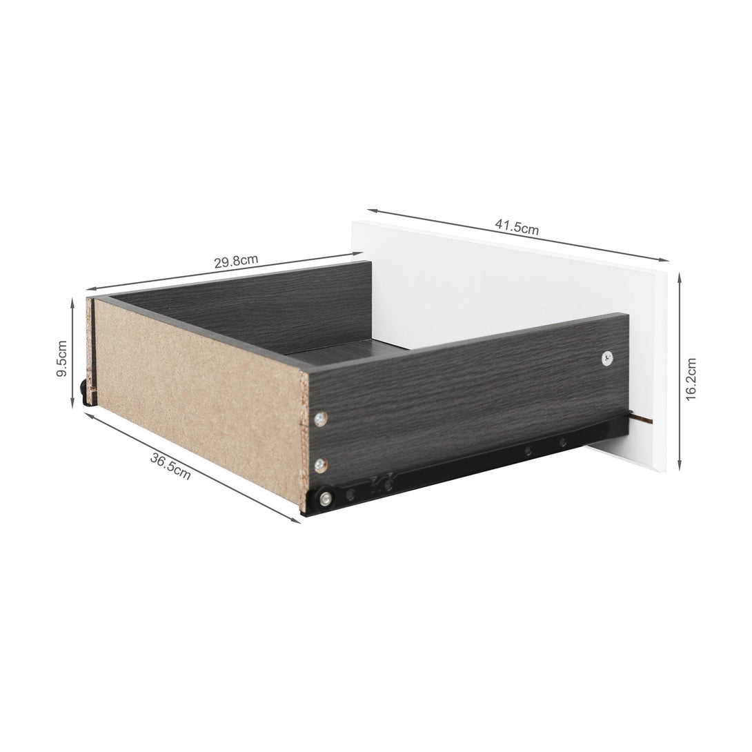 Dustin 1.5m Entertainment Unit - Oak Grey + White 