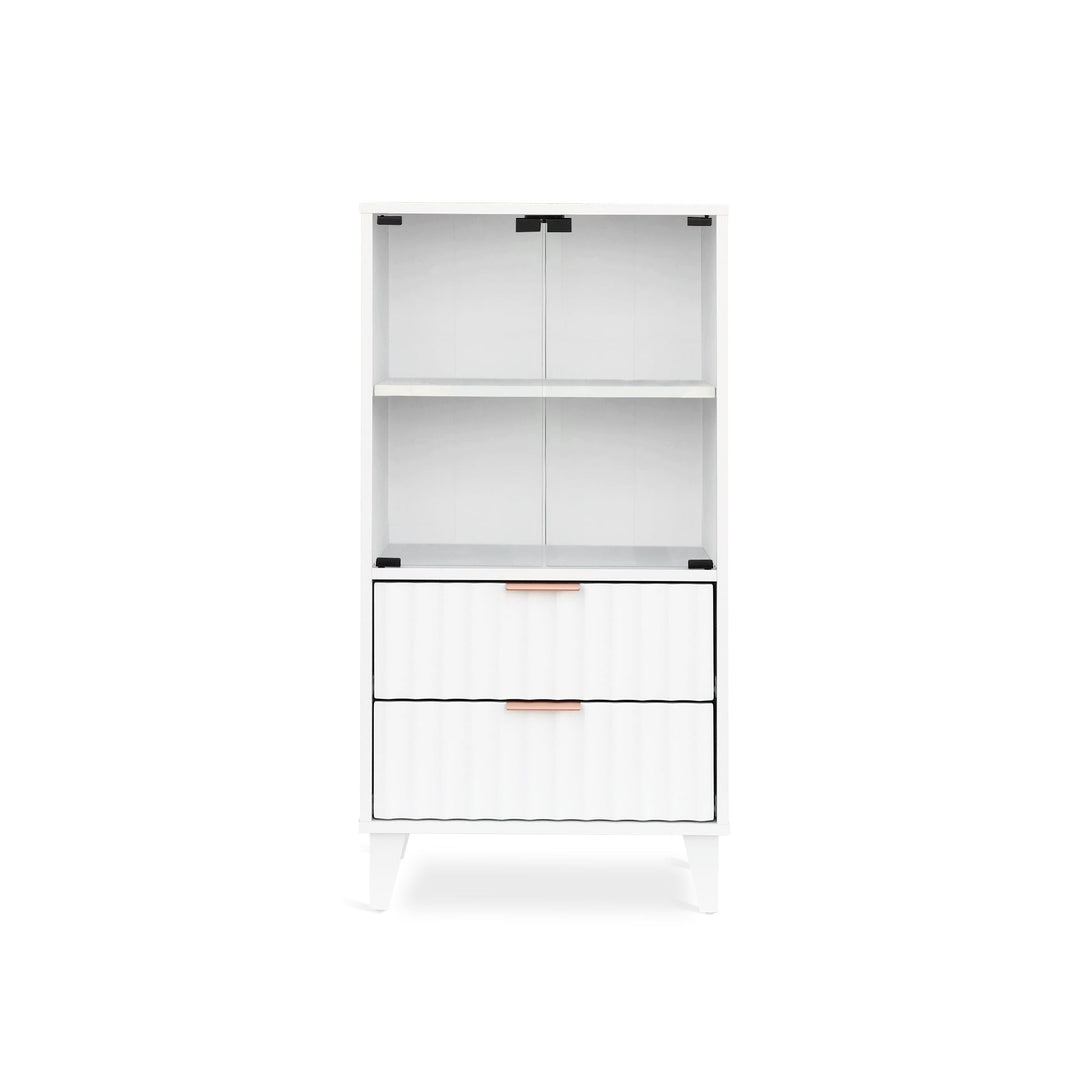 Charlie Display Cabinet with Drawer - White