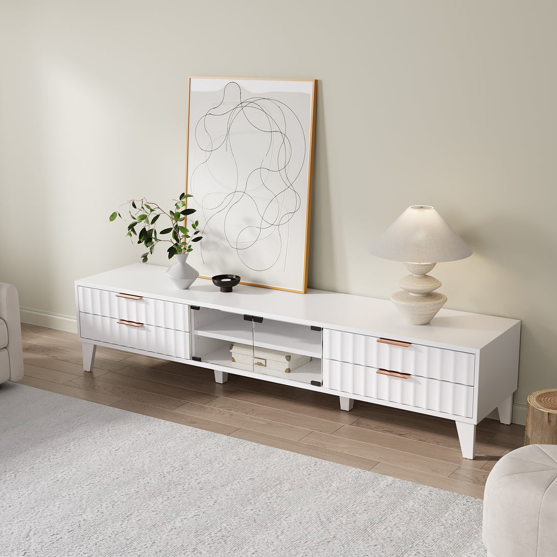 Charlie 1.8m Entertainment Unit - White