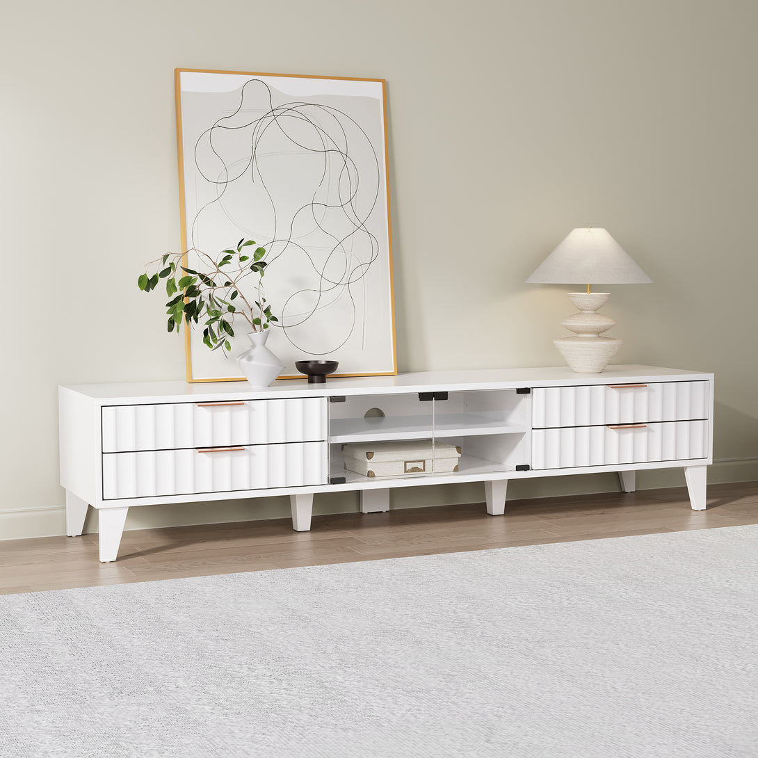 Charlie 1.8m Entertainment Unit - White