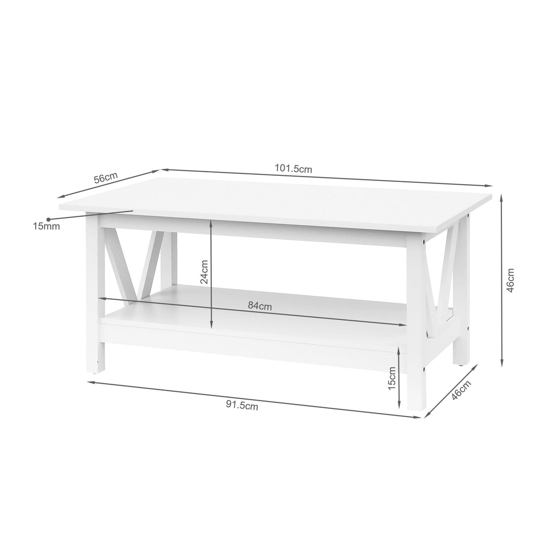 Wister Coffee Table - White