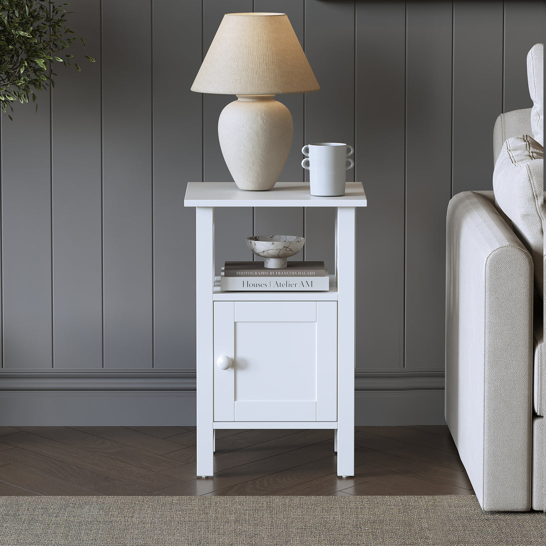 Wister 1 Door Storage Cabinet - White