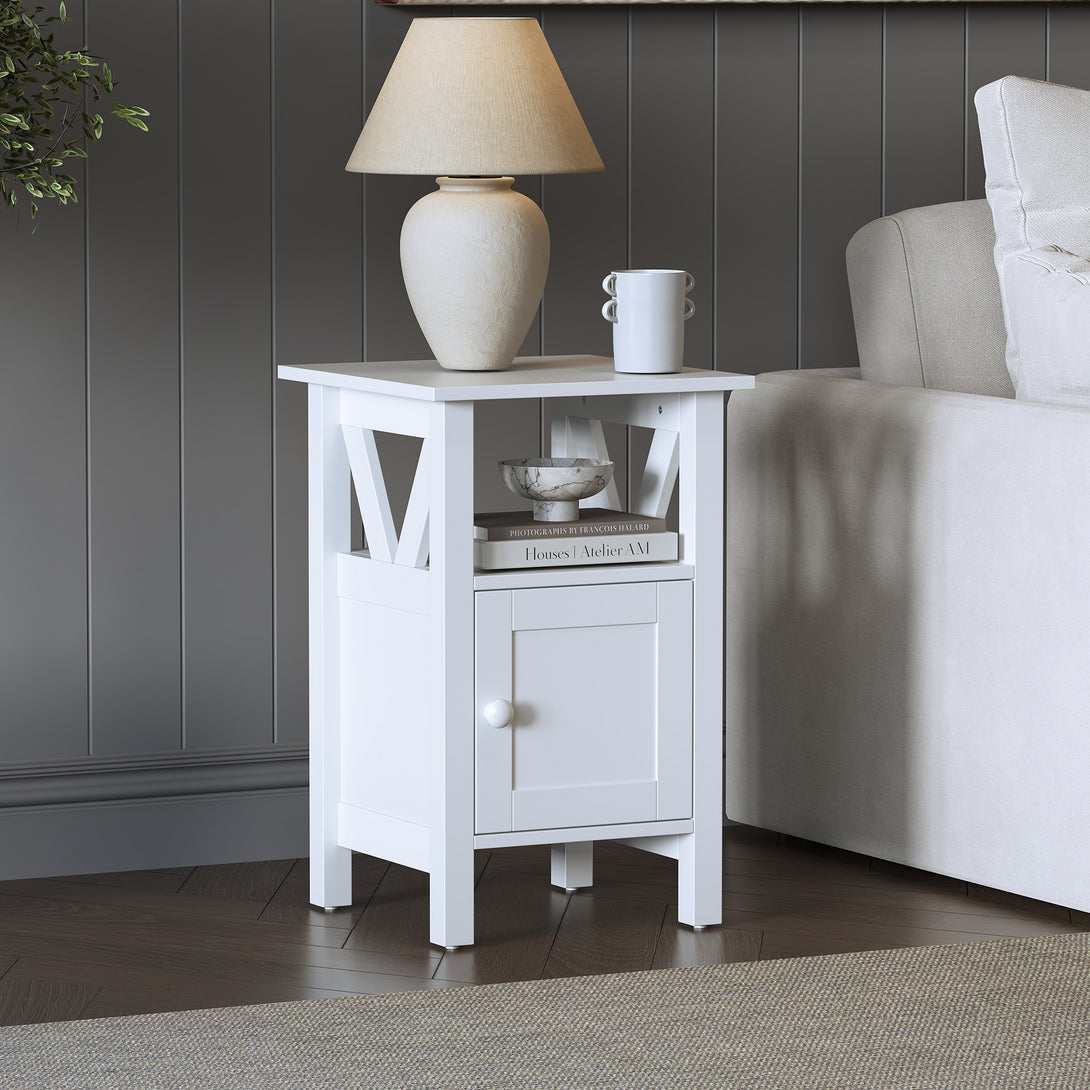 Wister 1 Door Storage Cabinet - White