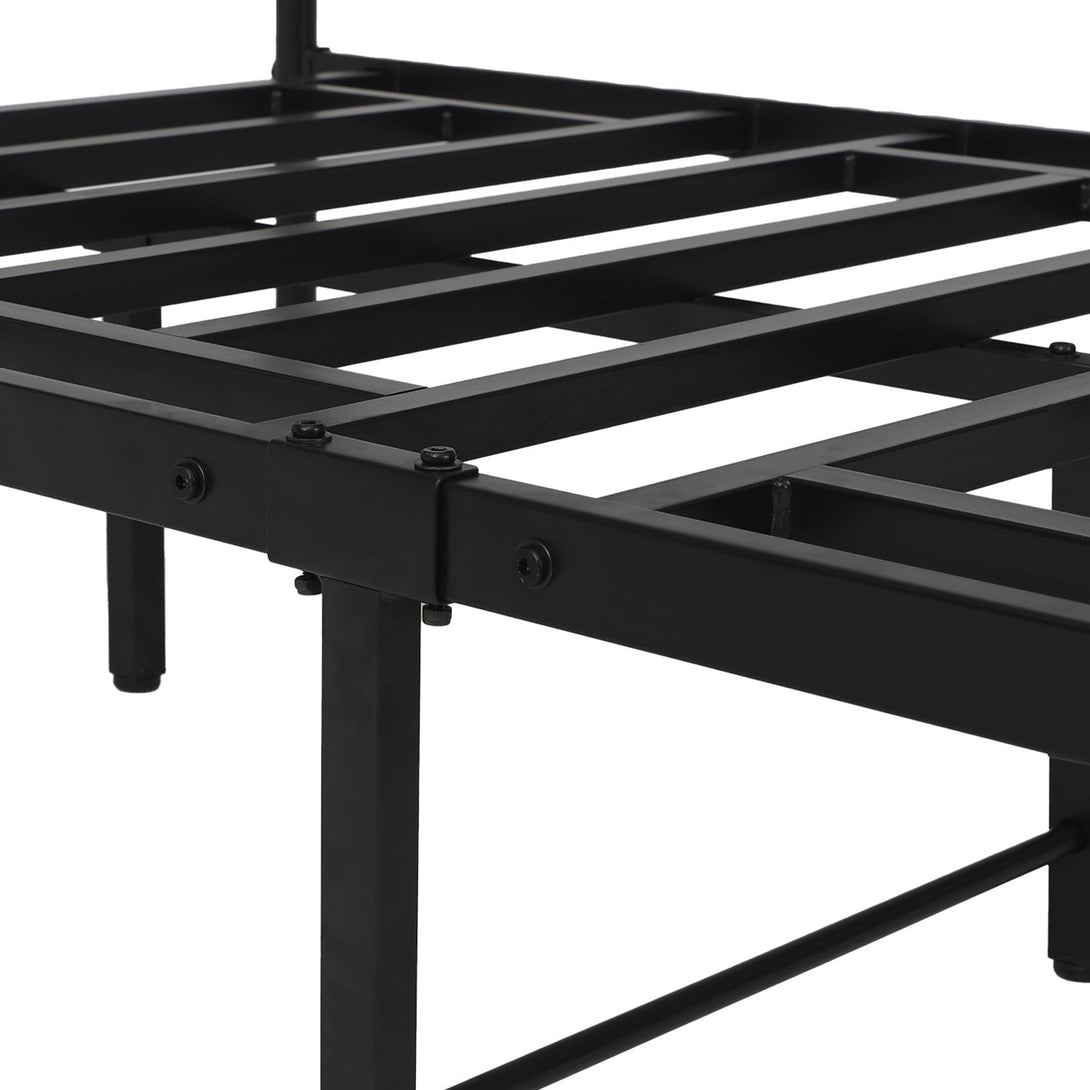 Sienna Single Metal Bed Frame - Black (0.077m3 - 17kg)