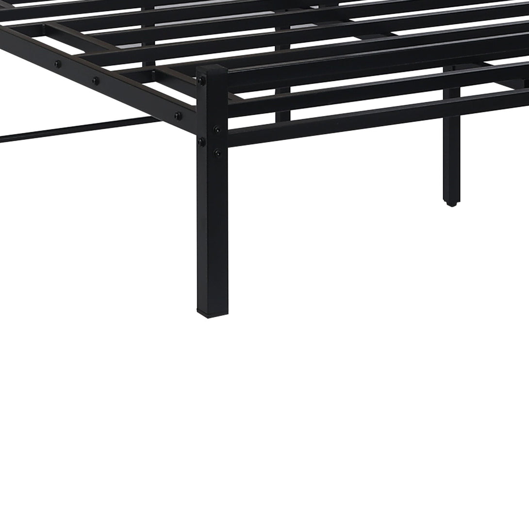 Bella Double Bed Frame - Oak + Black