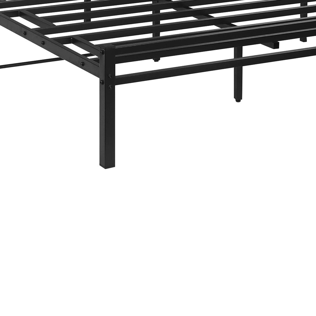 Bella Queen Bed Frame - Oak + Black