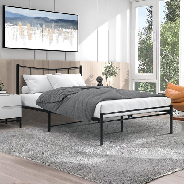 Kinsley King Single Metal Bed Frame - Black