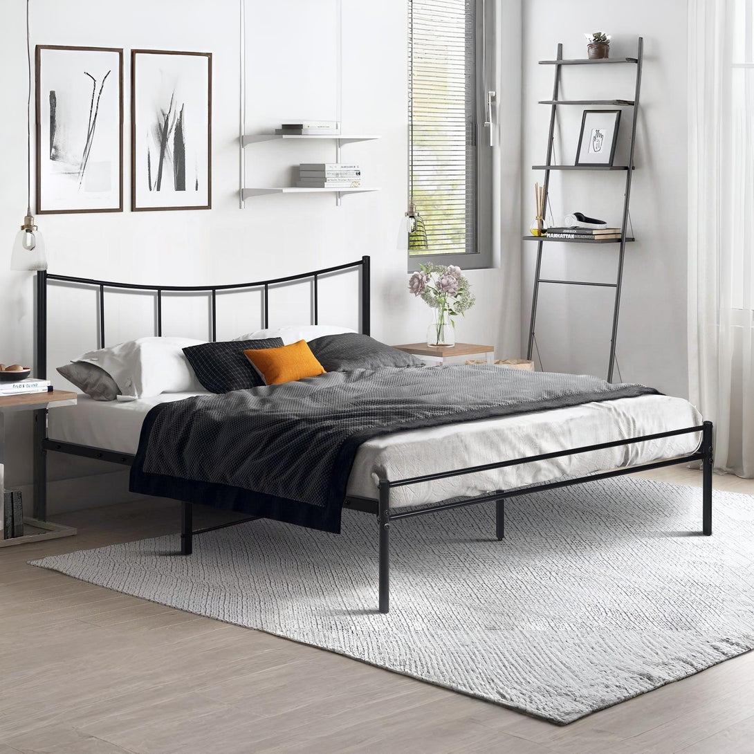 Kinsley Queen Metal Bed Frame - Black