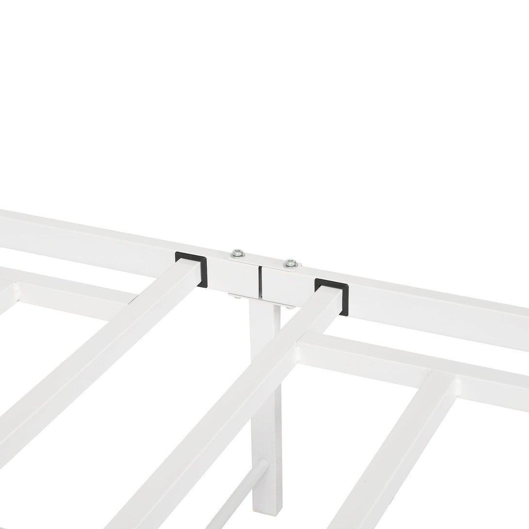 Ruby Single Metal Bed Frame - White