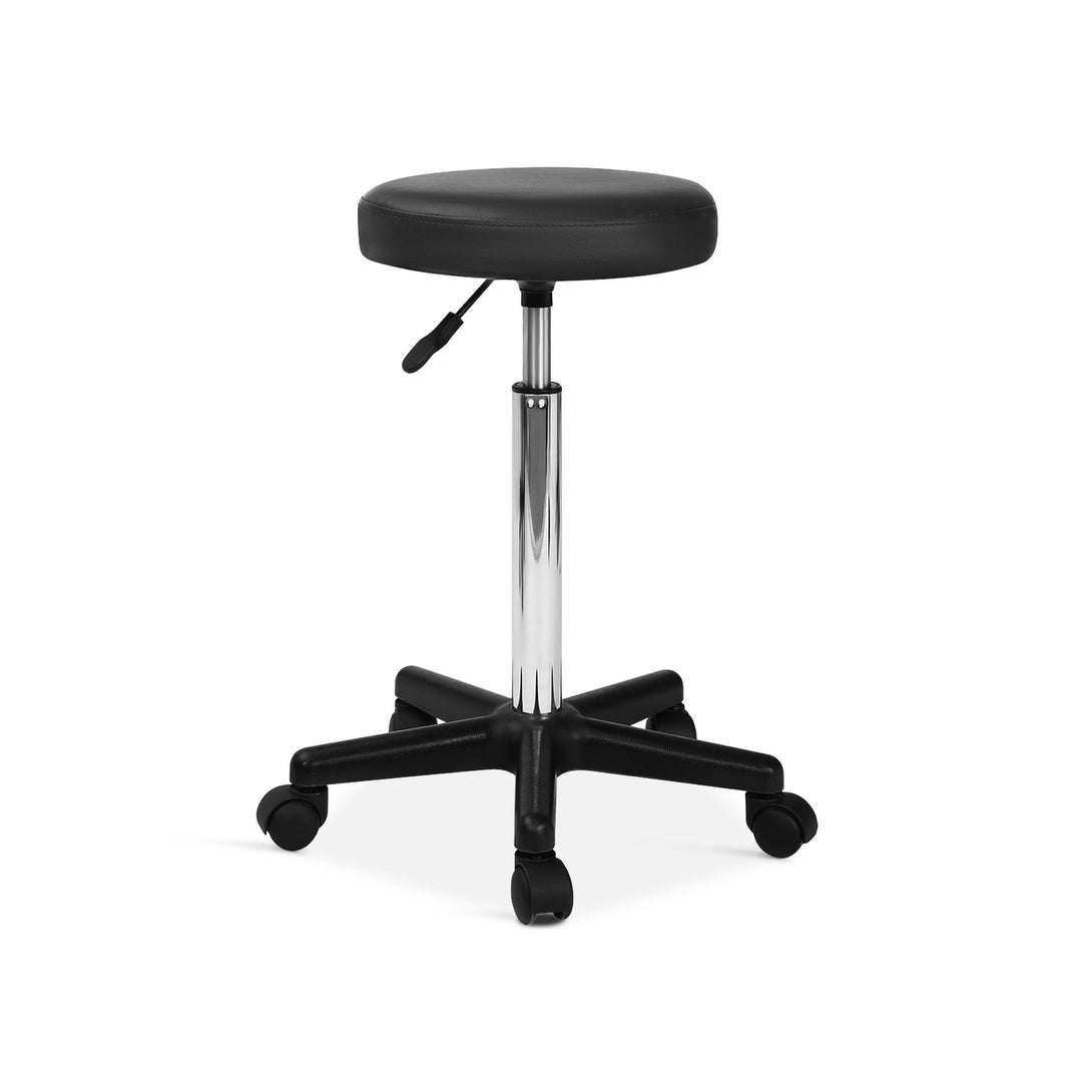 Rae Office Stool with PU Leather - Black (0.031m3 - 5kg)