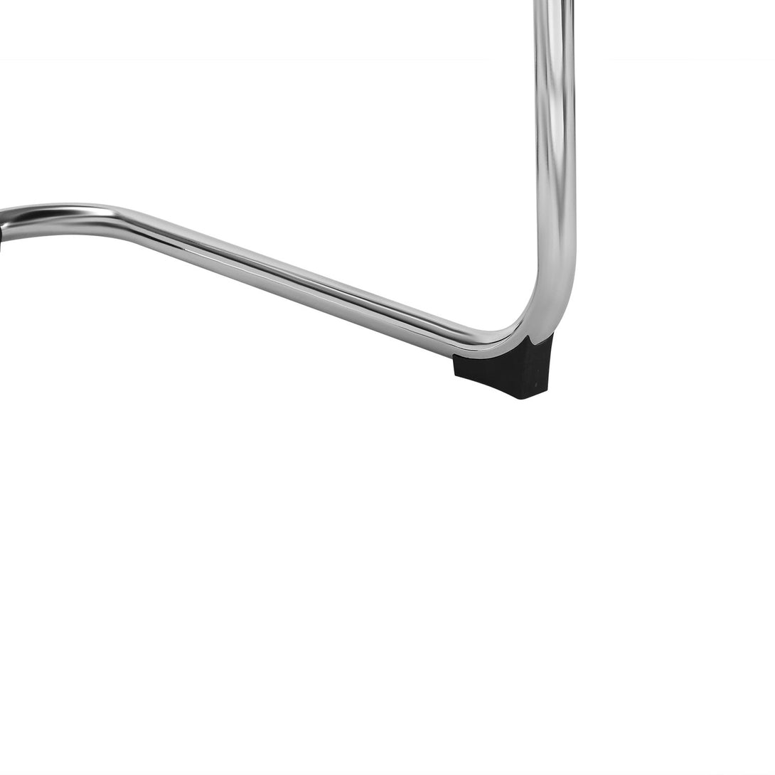 Jose PVC Cantilever Office Chair - Black