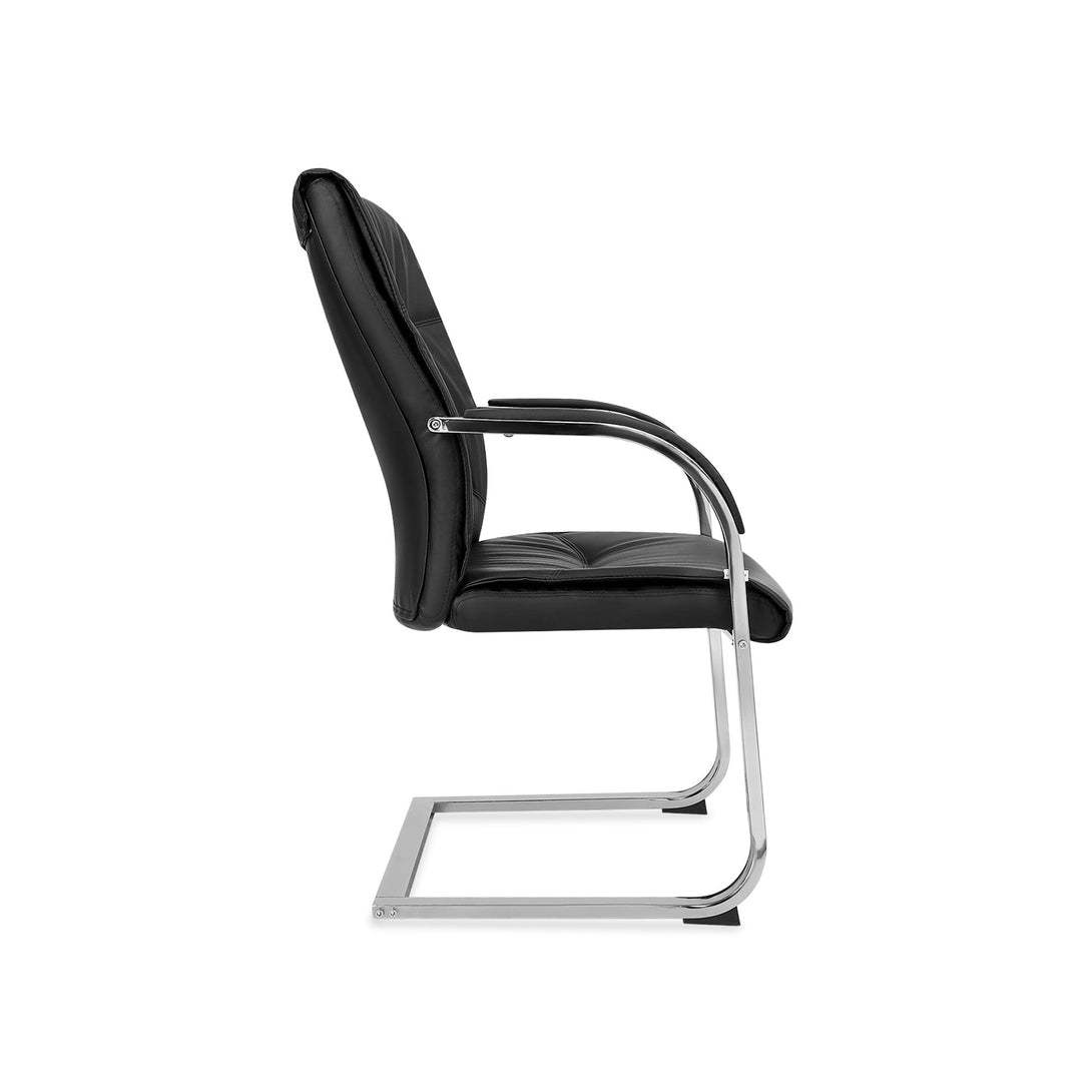 Ryder PU Leather Cantilever Office Chair - Black