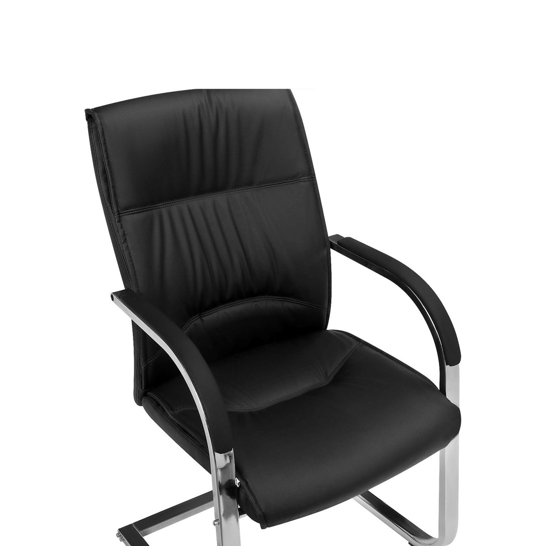 Ryder PU Leather Cantilever Office Chair - Black