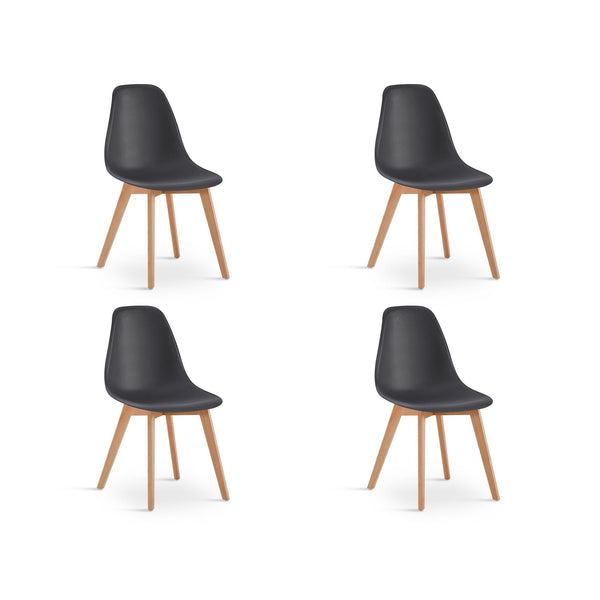 Ansel Dining Chair - Set of 4 - Black