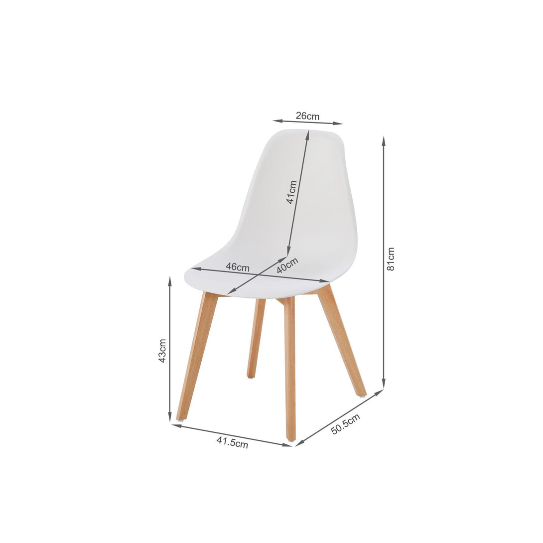 Ansel Dining Chair - Set of 4 - White