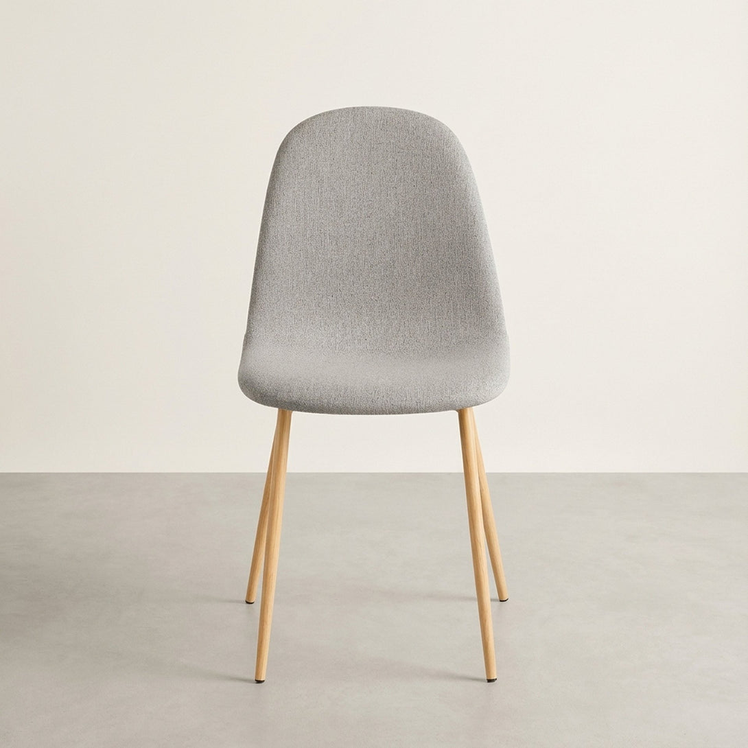 Arlo Linen Dining Chair - Set of 4 - Light Grey