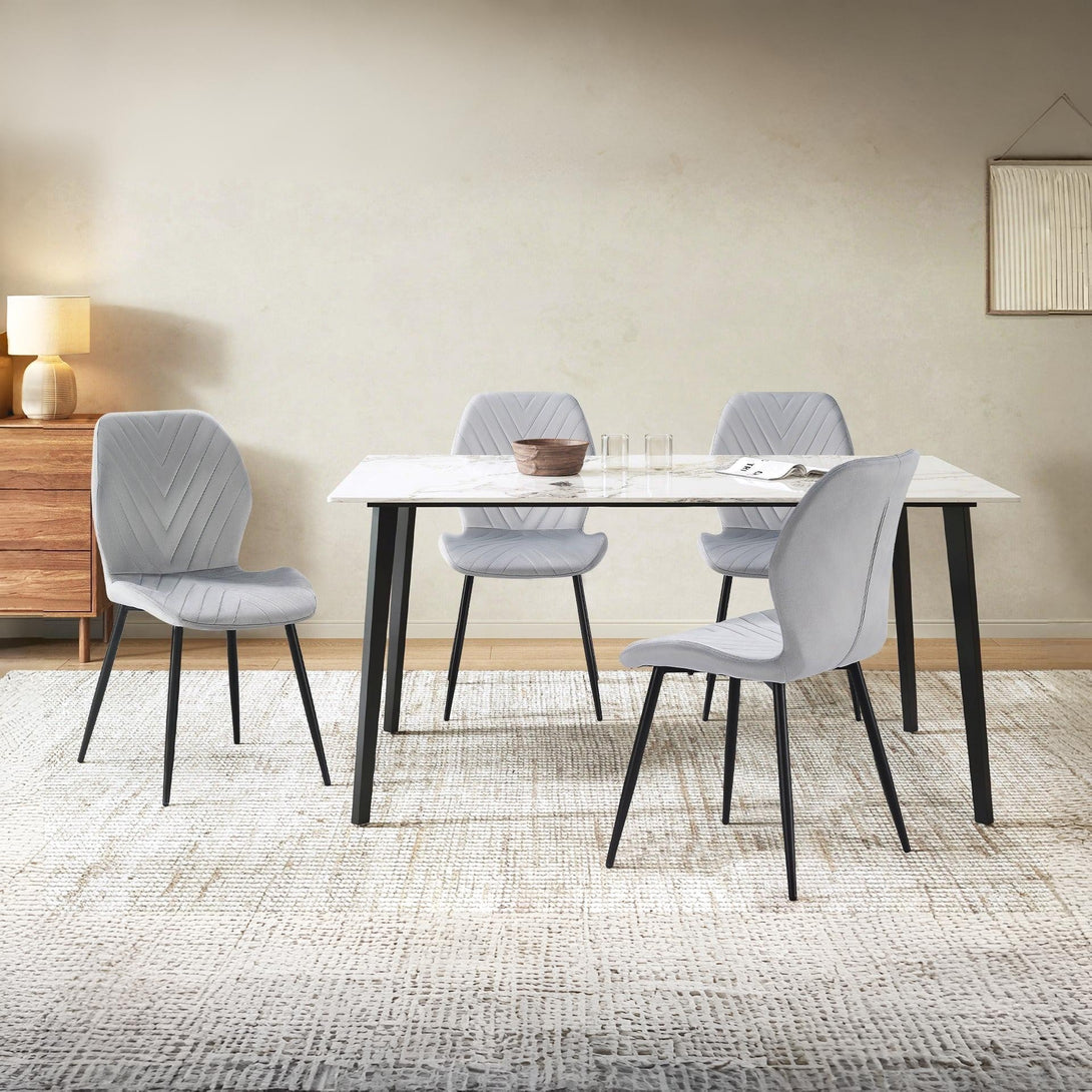 Margo Dining Chair - Set of 4 - Greyish Green