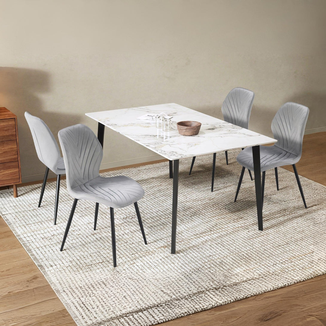 Margo Dining Chair - Set of 4 - Greyish Green