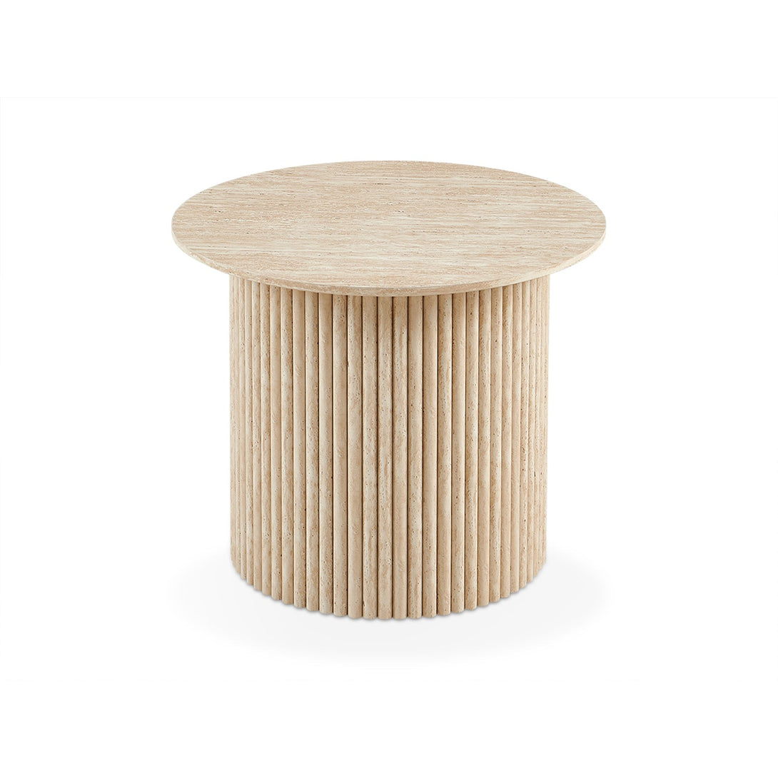Nile Round Coffee Table 60cm - Travertine