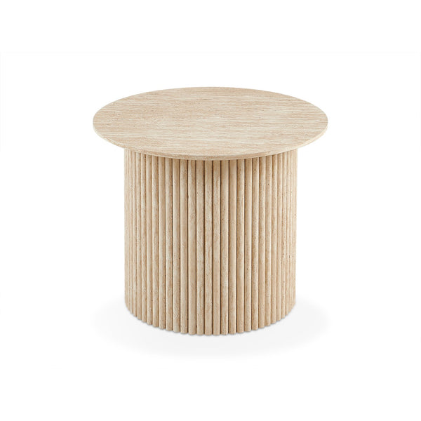 Nile Round Coffee Table 60cm - Travertine