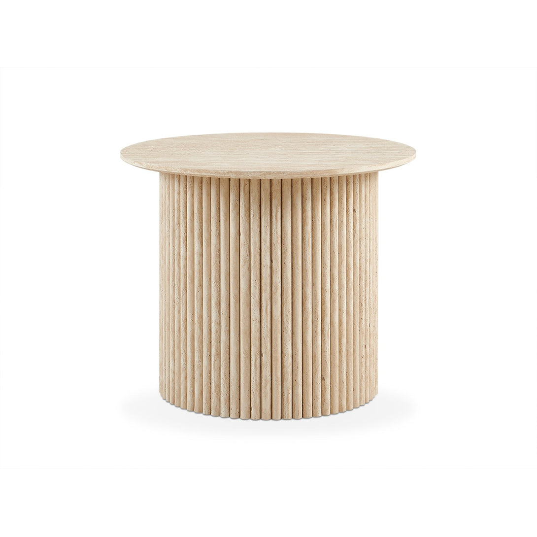 Nile Round Coffee Table 60cm - Travertine