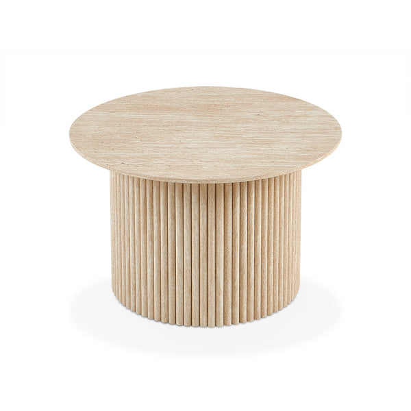 Nile Round Coffee Table 70cm - Travertine