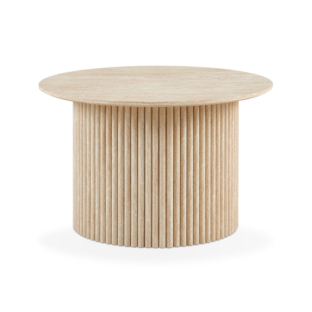 Nile Round Coffee Table 70cm - Travertine