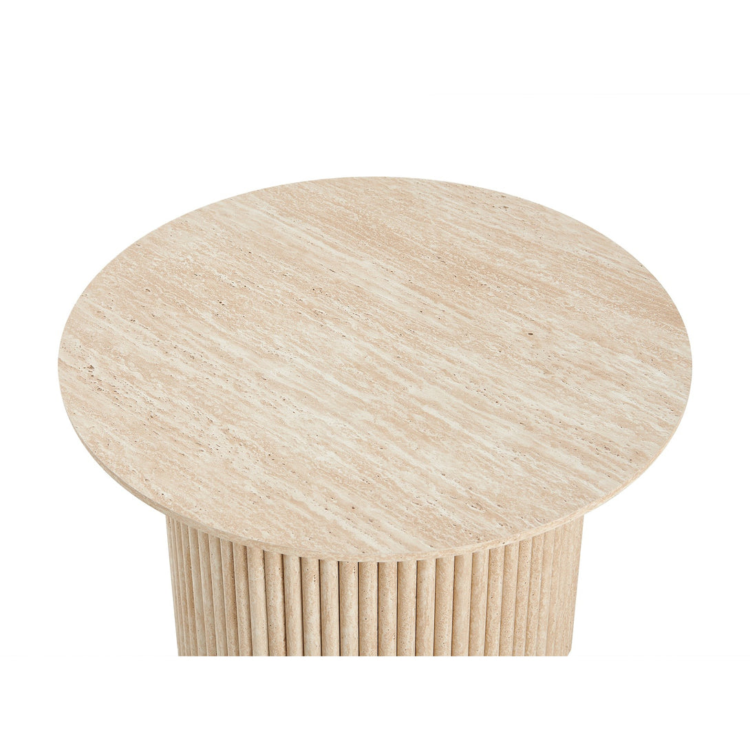 Nile Round Coffee Table 70cm - Travertine
