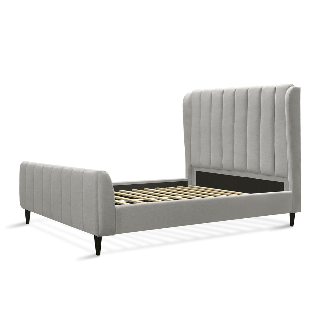 Royal Queen Bed Frame - Oat White