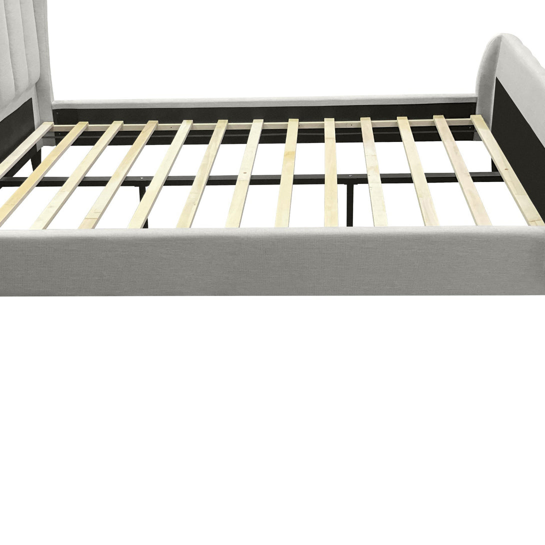 Royal Queen Bed Frame - Oat White