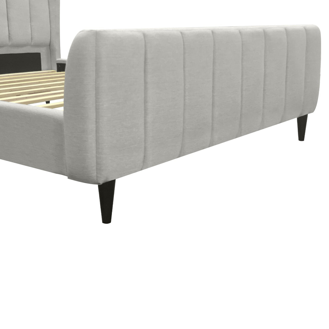 Royal Queen Bed Frame - Oat White