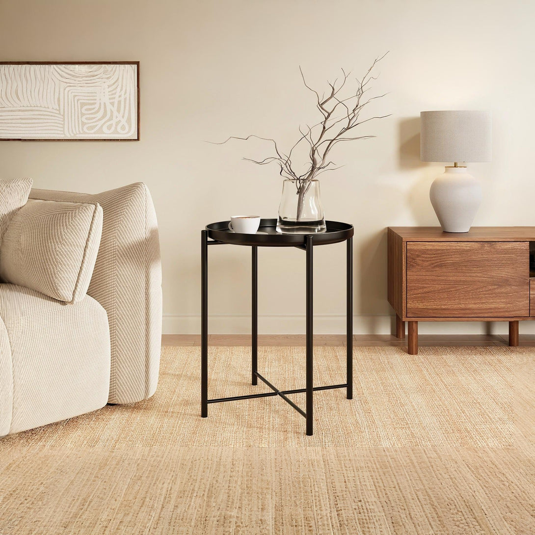Xenia Round Coffee Table - Black
