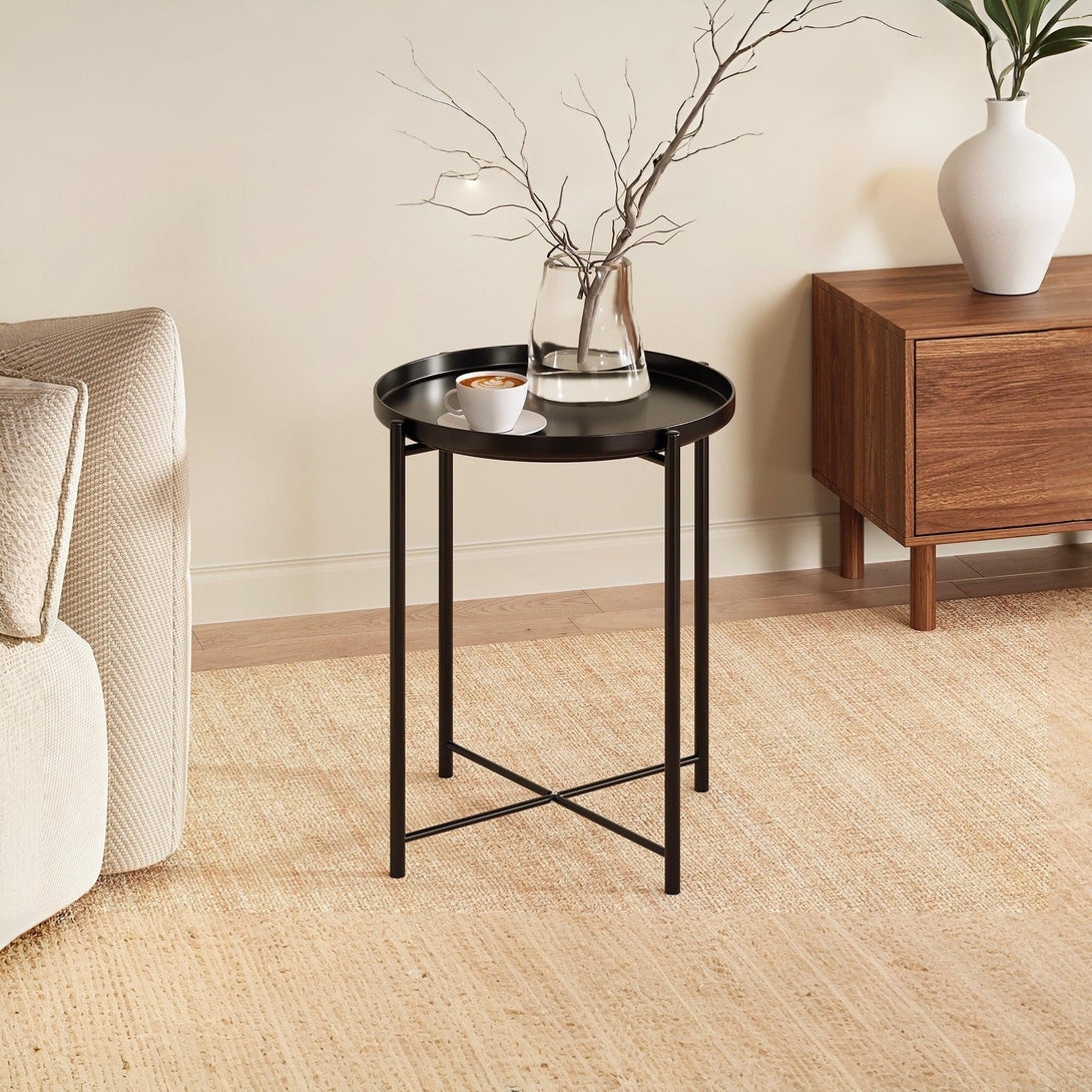 Xenia Round Coffee Table - Black