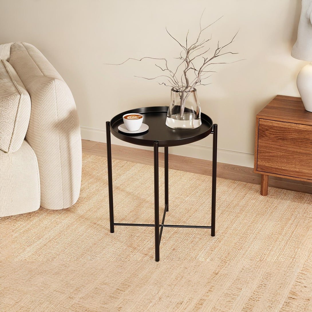 Xenia Round Coffee Table - Black