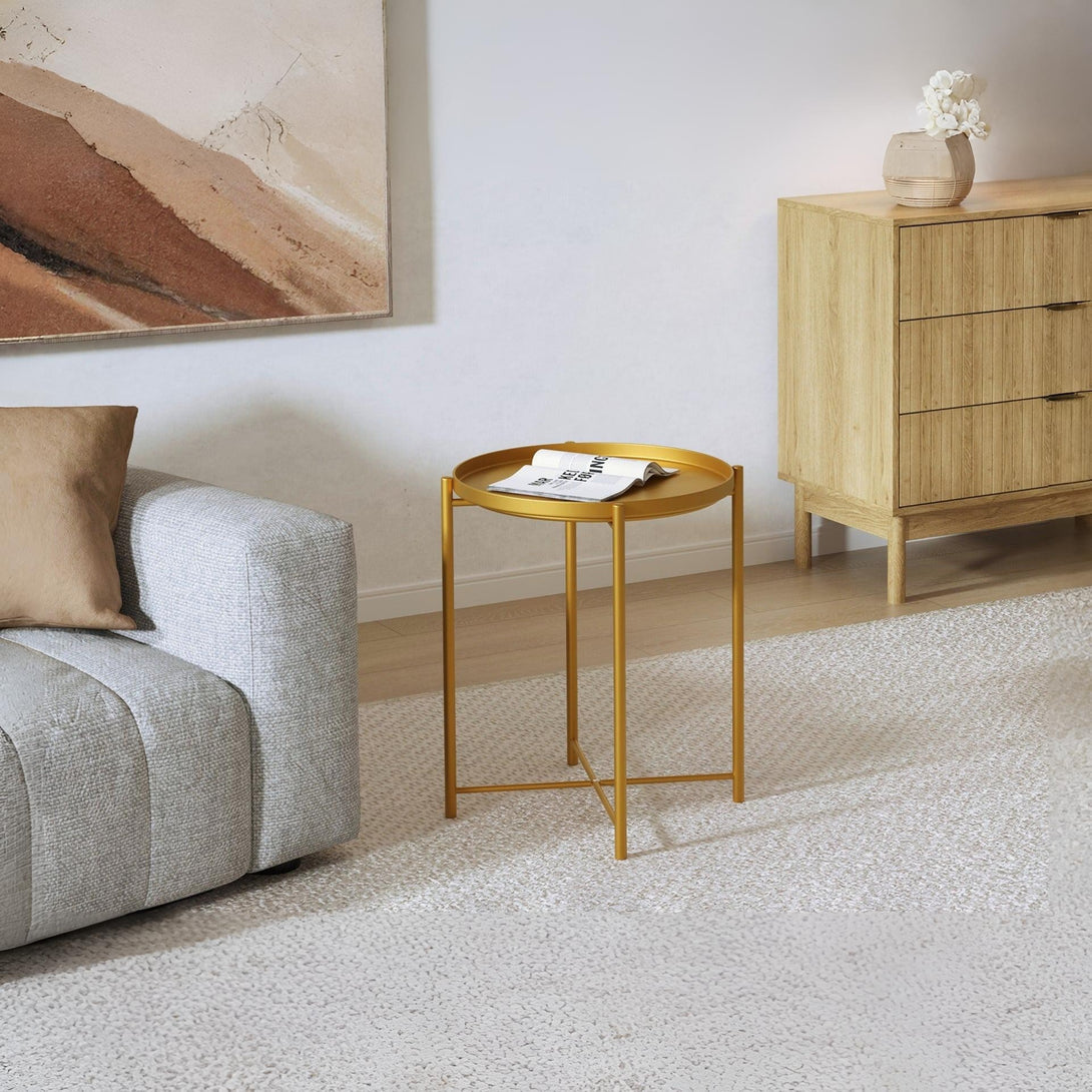 Xenia Round Coffee Table - Yellow