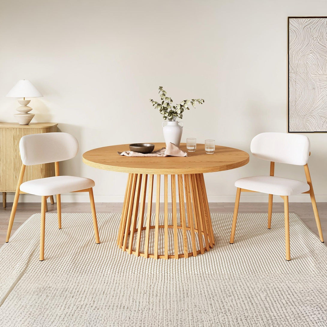 Yardley Round Dining Table 140 x 75cm - Oak