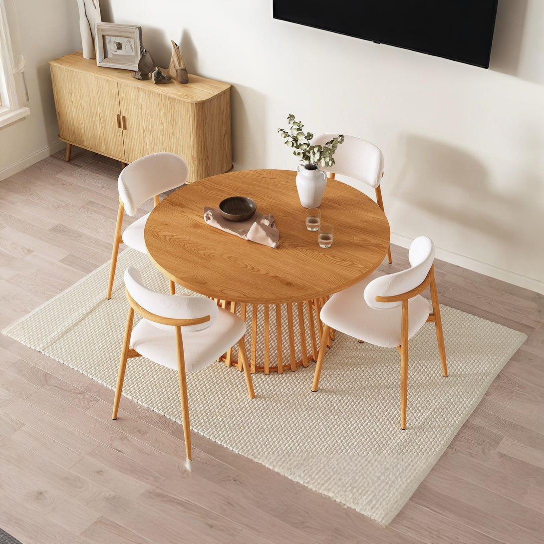 Yardley Round Dining Table 140 x 75cm - Oak