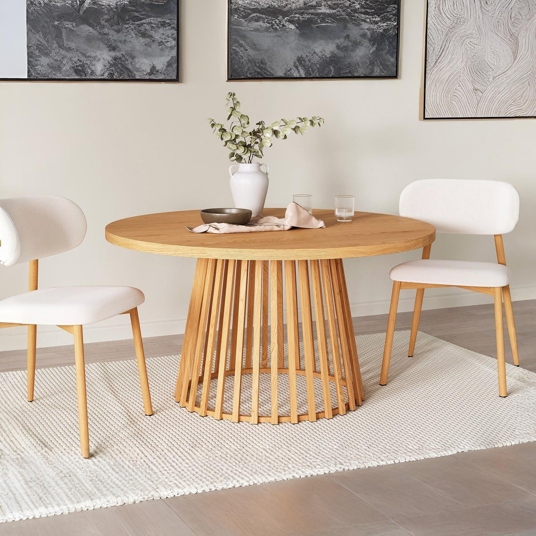 Yardley Round Dining Table 140 x 75cm - Oak