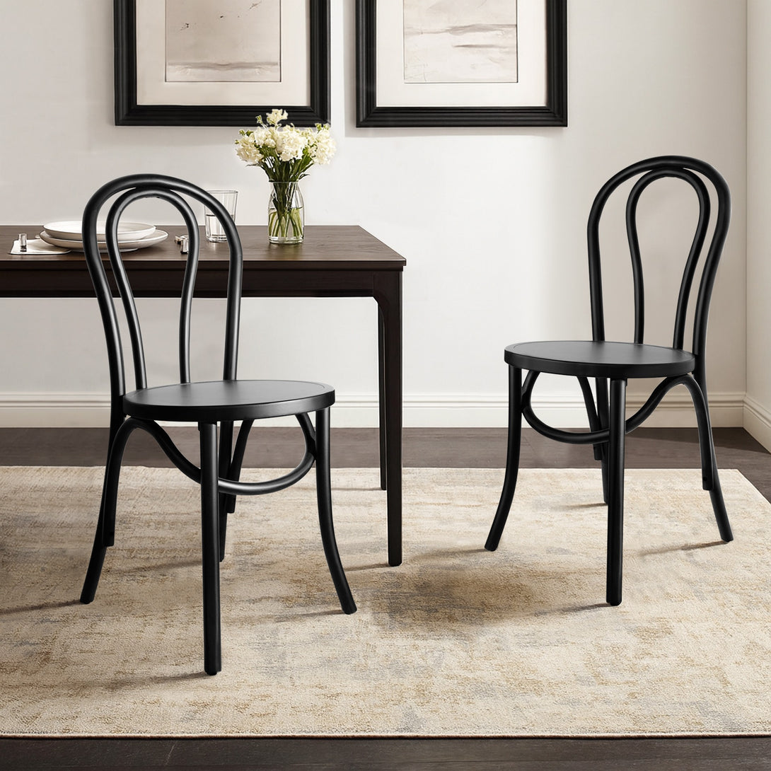 Joshua Thonet Replica Dining Chair – Set of 2 – Black