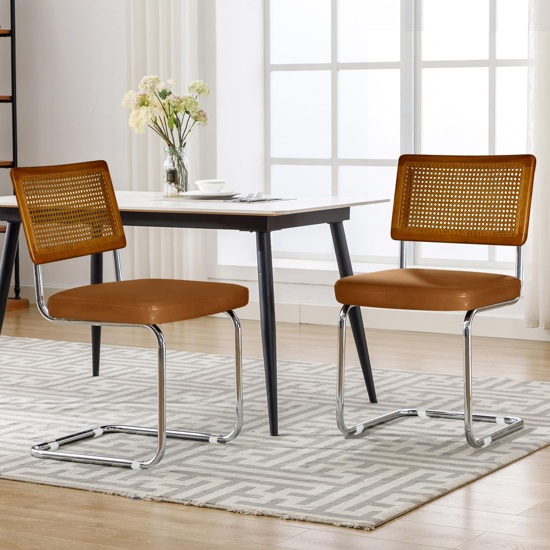 Adrian Cesca Replica Dining Chair – Set of 2 – Orange