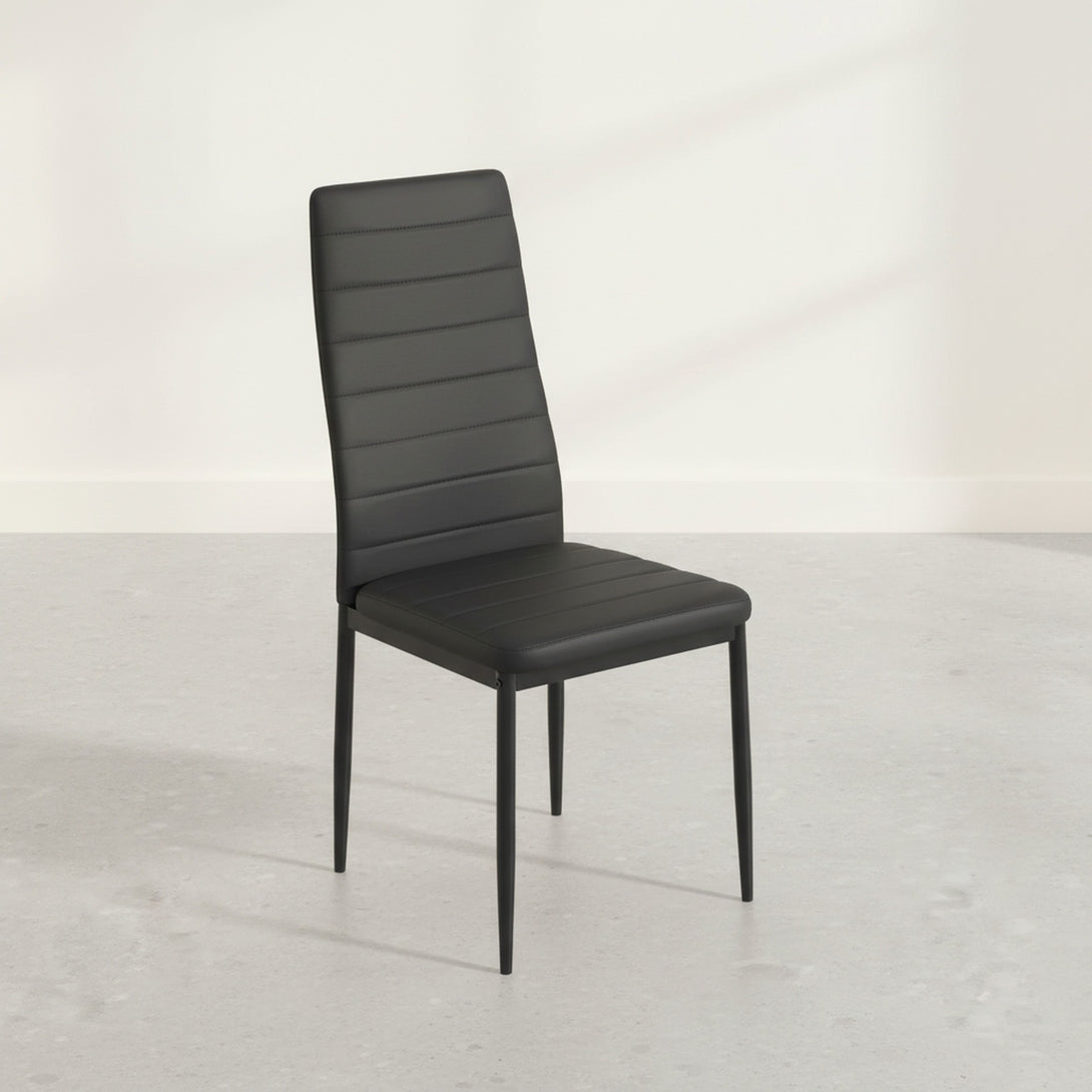 Samuel 7 Piece 1.8m Dining Set - Black