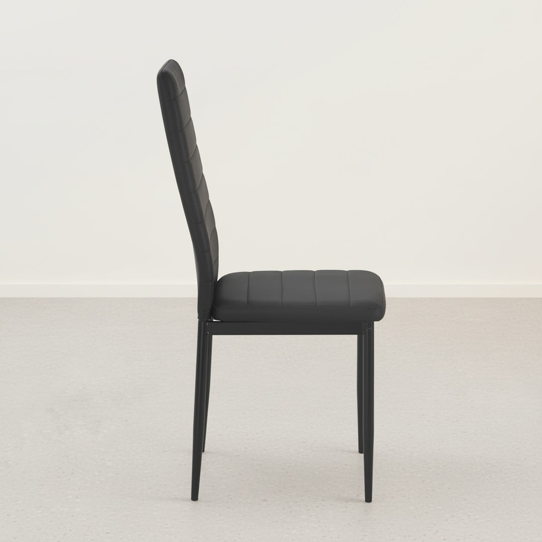 Samuel 7 Piece 1.8m Dining Set - Black