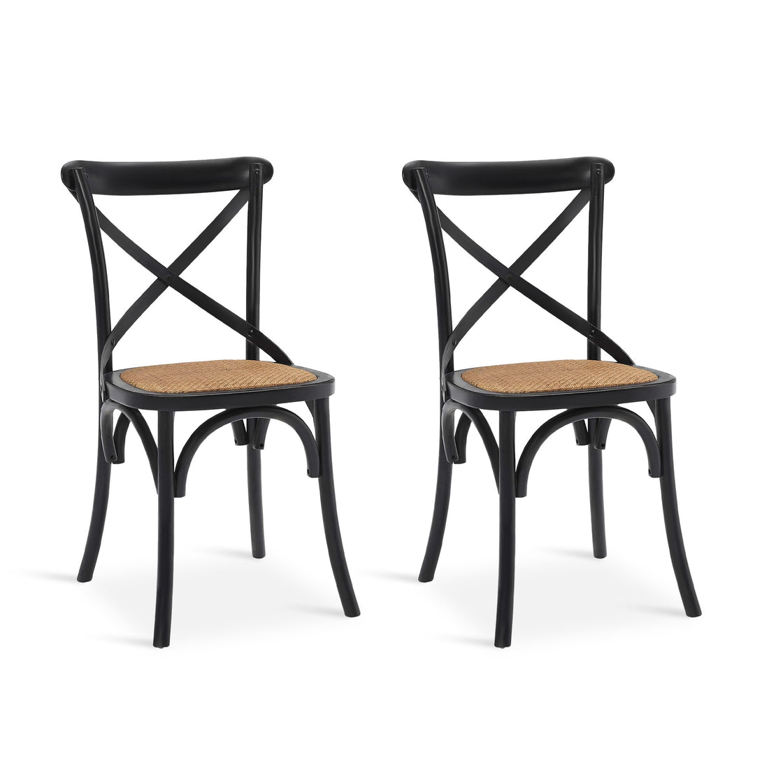 Aaron Dining Chair - Set of 2 - Black