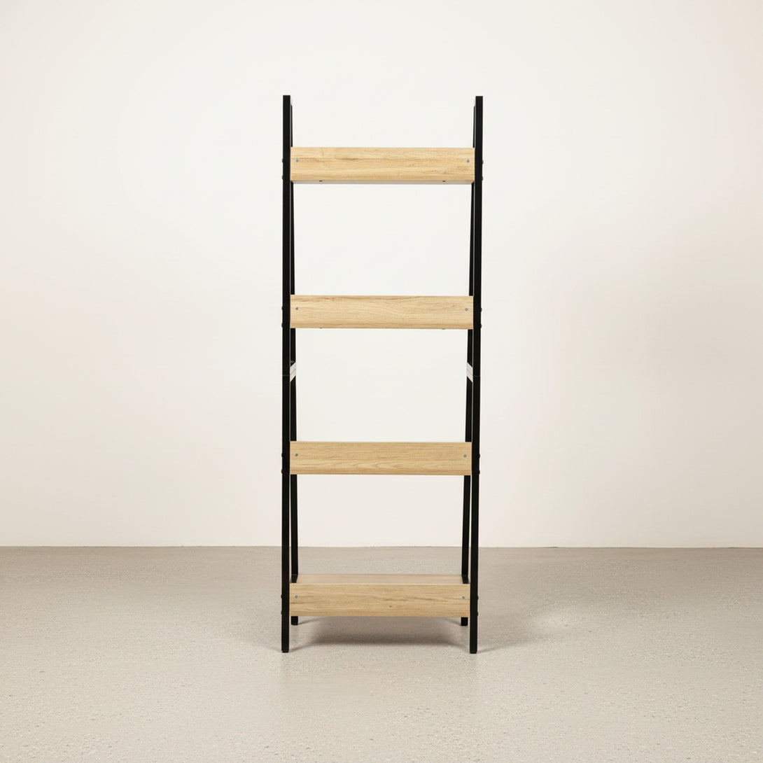 Trestle 4 Tier Ladder Storage Shelf - Oak