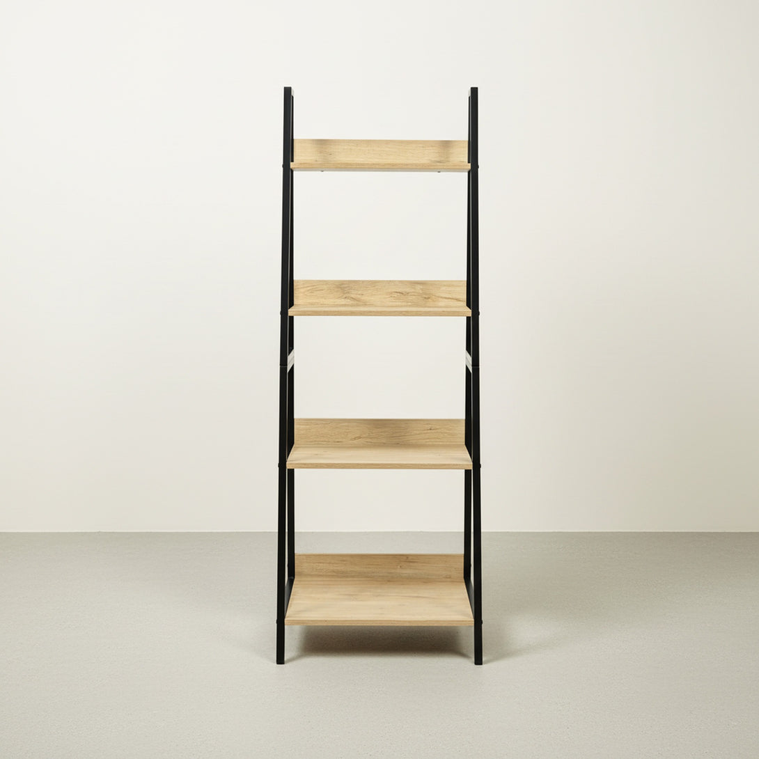 Trestle 4 Tier Ladder Storage Shelf - Oak