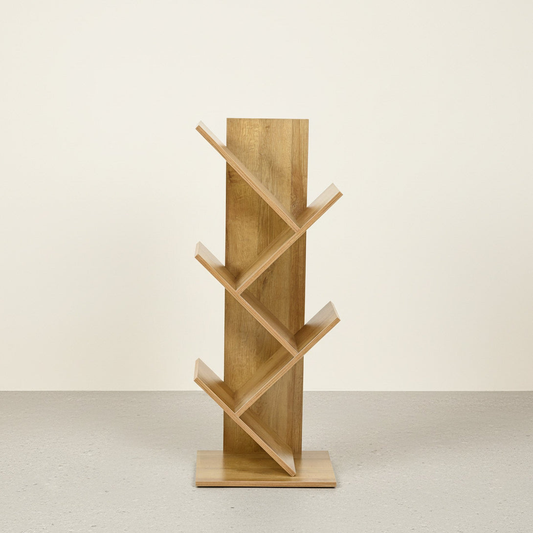 Koru 4 Tier Tree Bookshelf - Oak