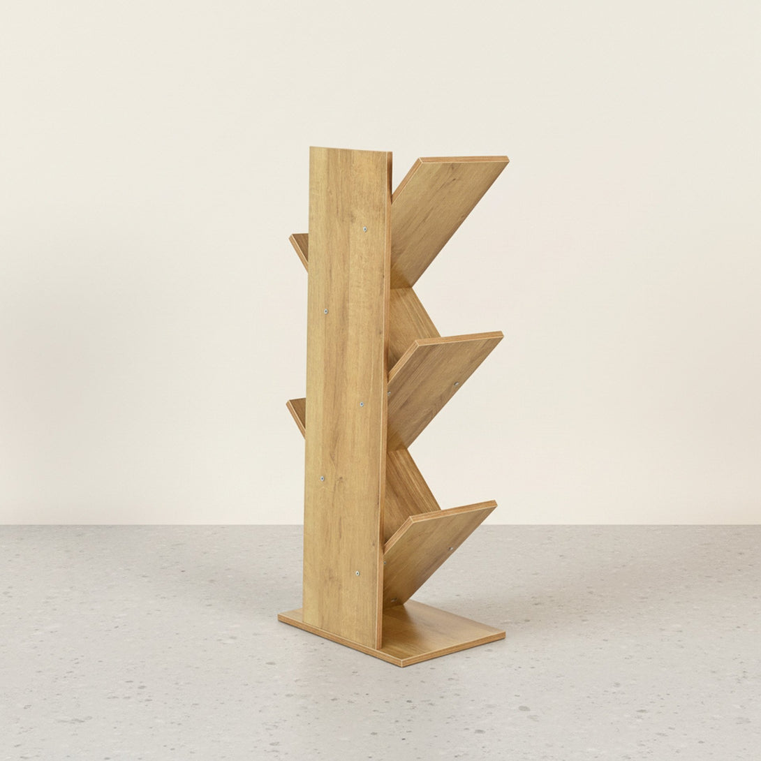 Koru 4 Tier Tree Bookshelf - Oak