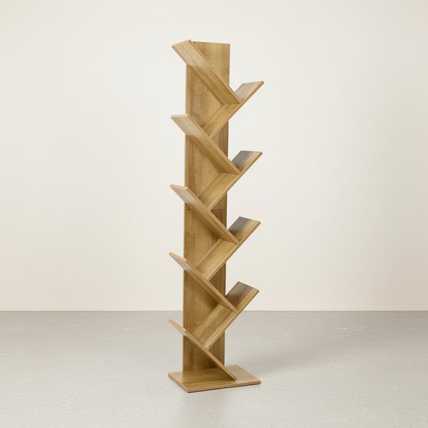 Koru 8 Tier Tree Bookshelf - Oak